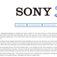維基解密公開大批外洩的索尼文件，供網民查閱。（互聯網圖片）