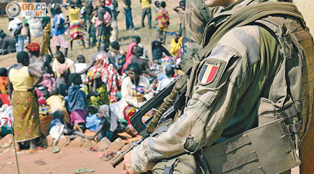 駐守班吉的法國維和部隊成員爆出性侵兒童醜聞。（資料圖片）