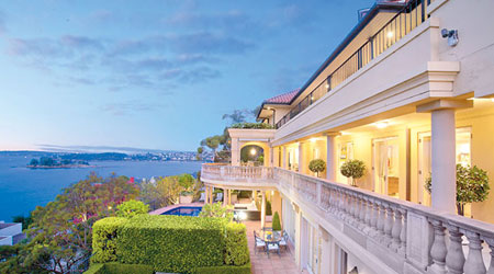 位於悉尼港的豪宅Mandalay坐擁無敵海景。（互聯網圖片）