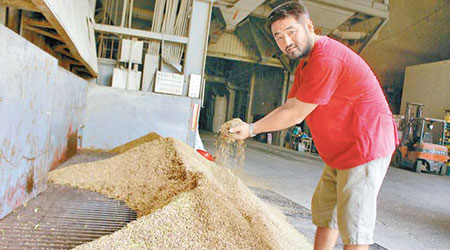 加工廠負責人稱產品無混進口米。（互聯網圖片）