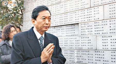 鳩山認為安倍政府與日本大部分國民背道而馳。（資料圖片）