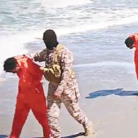 IS曾於利比亞海邊殘殺大批人質。