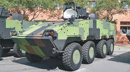 有承包商以大陸次級零件組裝雲豹甲車的動力底盤系統。（互聯網圖片）