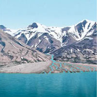 專家認為夏普山底部的沉積層，是由湖泊環境組成。（模擬圖片）