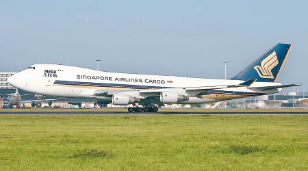 發生懷疑綿羊集體放屁導致煙霧器響起的新加坡航空貨機。