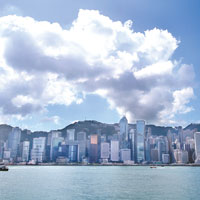 香港<br>2015：組織警告香港或因海平面上升而陸沉。（何天成攝）