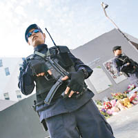 早前巴黎恐襲發生後，泰國警方加強戒備。