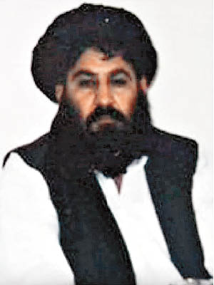 阿富汗塔利班領袖曼蘇爾。