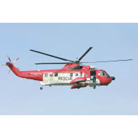 愛爾蘭海岸防衞隊參與救援工作，圖為其救援直升機。（資料圖片）