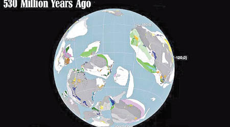 團隊模擬出五億三千萬年前的地球。（互聯網圖片）