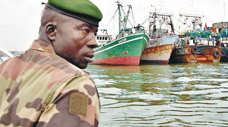 科特迪瓦早前曾扣押兩艘中國漁船。