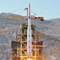 北韓曾在一二年發射人造衞星。