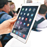 iPad Air 3料於下月推出。圖為iPad Air 2。