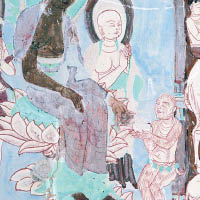 早於一千四百年前的壁畫，已有靈猴謁佛的畫面。