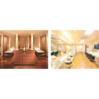 左及右圖：日本的美容院裝修豪華，受中國遊客喜愛。
