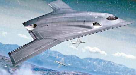 圖為遠程打擊轟炸機LRS-B的概念圖。（互聯網圖片）