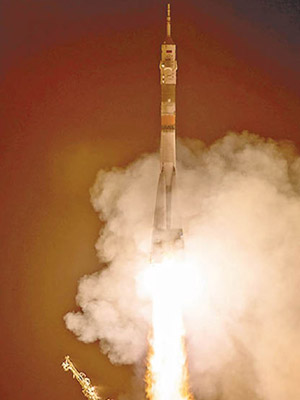 聯盟號去年隨火箭升空。