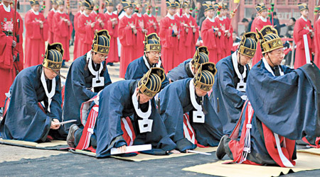 河北<br> 河北舉辦大規模祭孔活動。（中新社圖片）