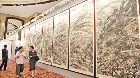 崔如琢畫作《葳蕤雪意江南—鏡心》去年在香港以高價賣出。（互聯網圖片）