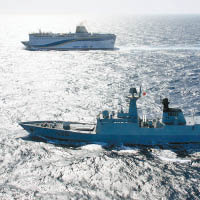 徐州號二○一一年曾為利比亞撤僑客輪護航。（互聯網圖片）