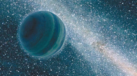 科學家在太陽系外發現該顆新星球。圖為構想圖。（互聯網圖片）