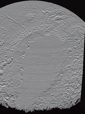 冥王星的最新地形圖（互聯網圖片）