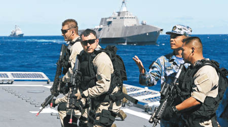美國於前年的環太平洋軍演中邀請解放軍參加。