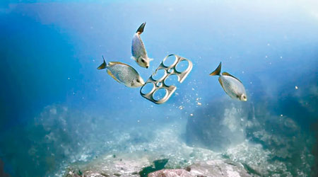 環保套環料可減少破壞海洋生態。（互聯網圖片）