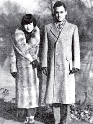 赴英留學<BR>對錢鍾書而言，楊絳是「最賢的妻，最才的女」，圖為兩人赴英留學的照片。