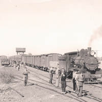 The Ghan列車歷史悠久。（互聯網黑白圖片）