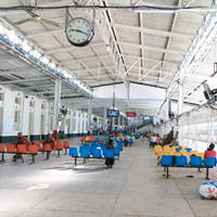 14年7月<br>緬甸鐵道運輸部宣布，無限期擱置總投資二百億美元的中緬皎漂至昆明鐵路工程計劃。圖為緬甸一個火車站。