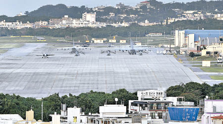 再有駐守沖繩的美軍犯罪。圖為美軍設在當地的基地。（資料圖片）