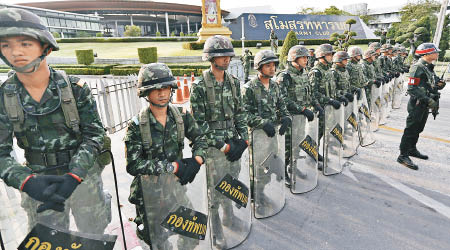 泰國擬「強制充軍」阻嚇青少年打鬥。圖為泰國士兵。（資料圖片）