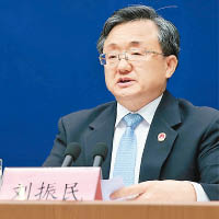 外交部副部長劉振民在記者會上再度表明中國在南海問題上的立場。（中新社圖片）