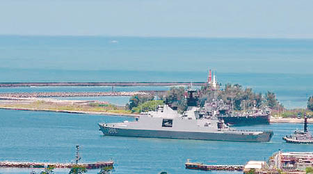 台灣軍艦迪化號昨日出發，展開南海巡航任務。（互聯網圖片）