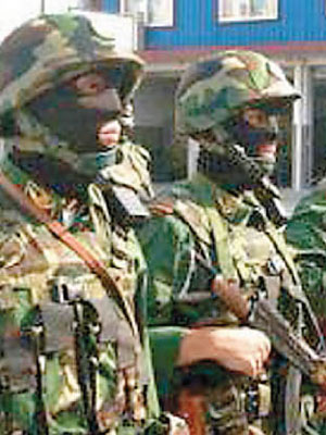 上海武警五支隊特勤中隊多次執行反恐任務。（互聯網圖片）