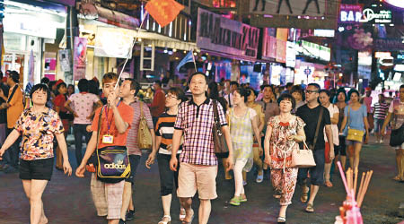 中國遊客赴泰人數逐年上升。（資料圖片）