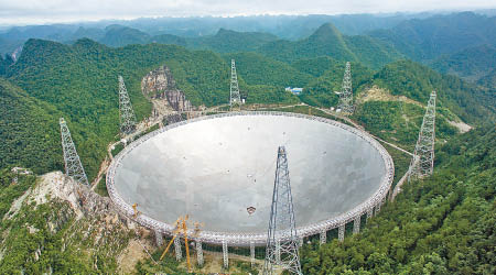 「觀天巨眼」天文望遠鏡可望於本月底正式啟用。（資料圖片）