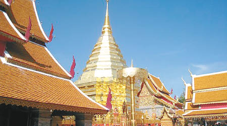 泰國清邁素帖寺是熱門旅遊勝地。（互聯網圖片）