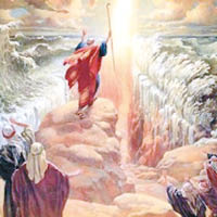 「摩西分紅海」是知名的聖經故事。（資料圖片）