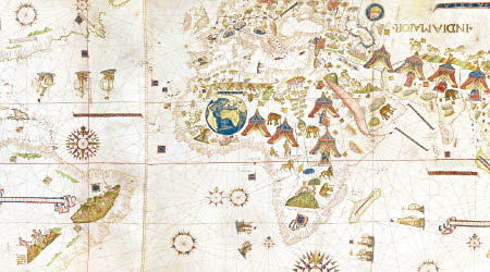 描繪美洲東海岸的古老地圖價值不菲。（互聯網圖片）