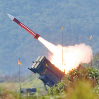 台軍目前裝置有購自美國的愛國者導彈系統。（資料圖片）