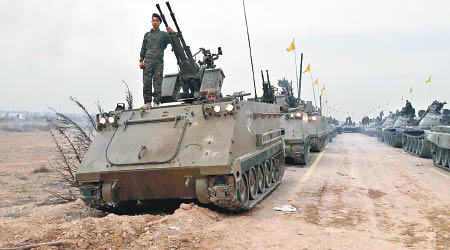 真主黨的軍備中出現M113裝甲車。（互聯網圖片）