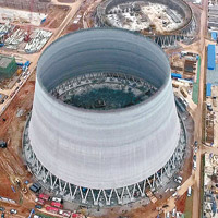 涉事的冷卻塔為豐城電廠三期擴建項目。