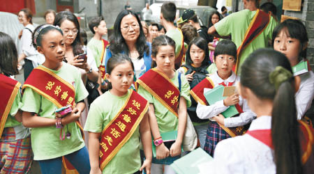 北京學校加強推廣普通話，就連國際學校亦有相應的教學活動。（互聯網圖片）