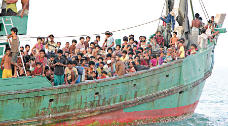 大批羅興亞人近年逃離緬甸。（資料圖片）