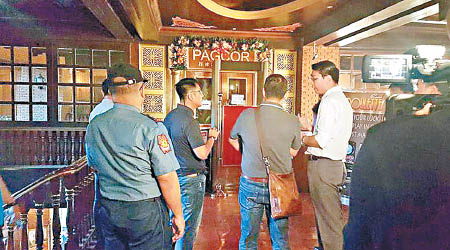 菲律賓警方查封涉事賭場。（互聯網圖片）