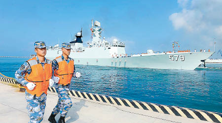 隸屬海軍第24批護衞艦編隊的「邯鄲」艦，去年曾派往索馬里進行護衞。