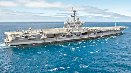 卡爾文森號（圖）航母戰鬥群即將部署西太平洋。
