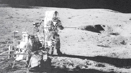 太陽神十四號曾接載太空人登陸月球。（資料圖片）